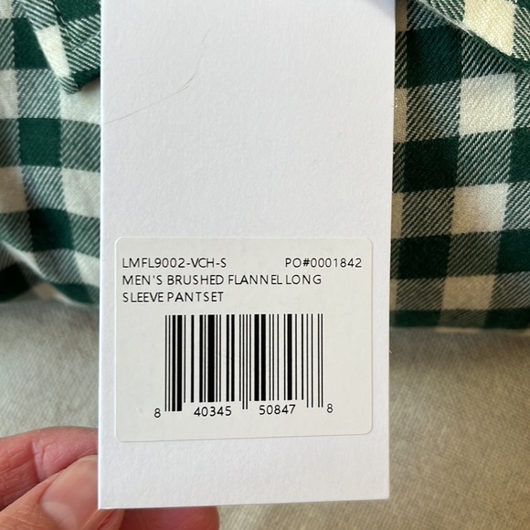 NWT Lunya Men's Brushed Flannel Long Sleeve Pant Set Size S - Picture 4 of 6